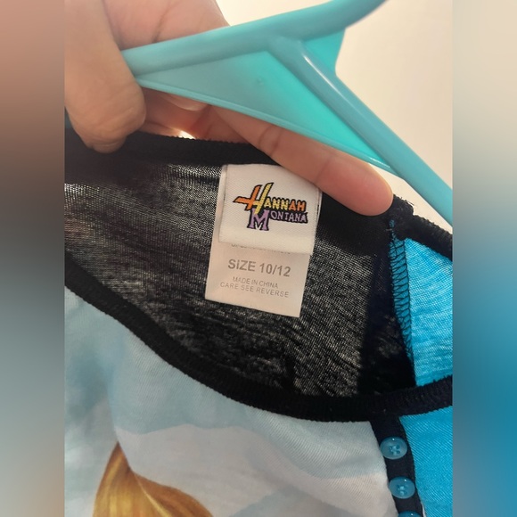 Hannah Montana Girls Blue and Purple pajama slip on - Picture 4 of 5